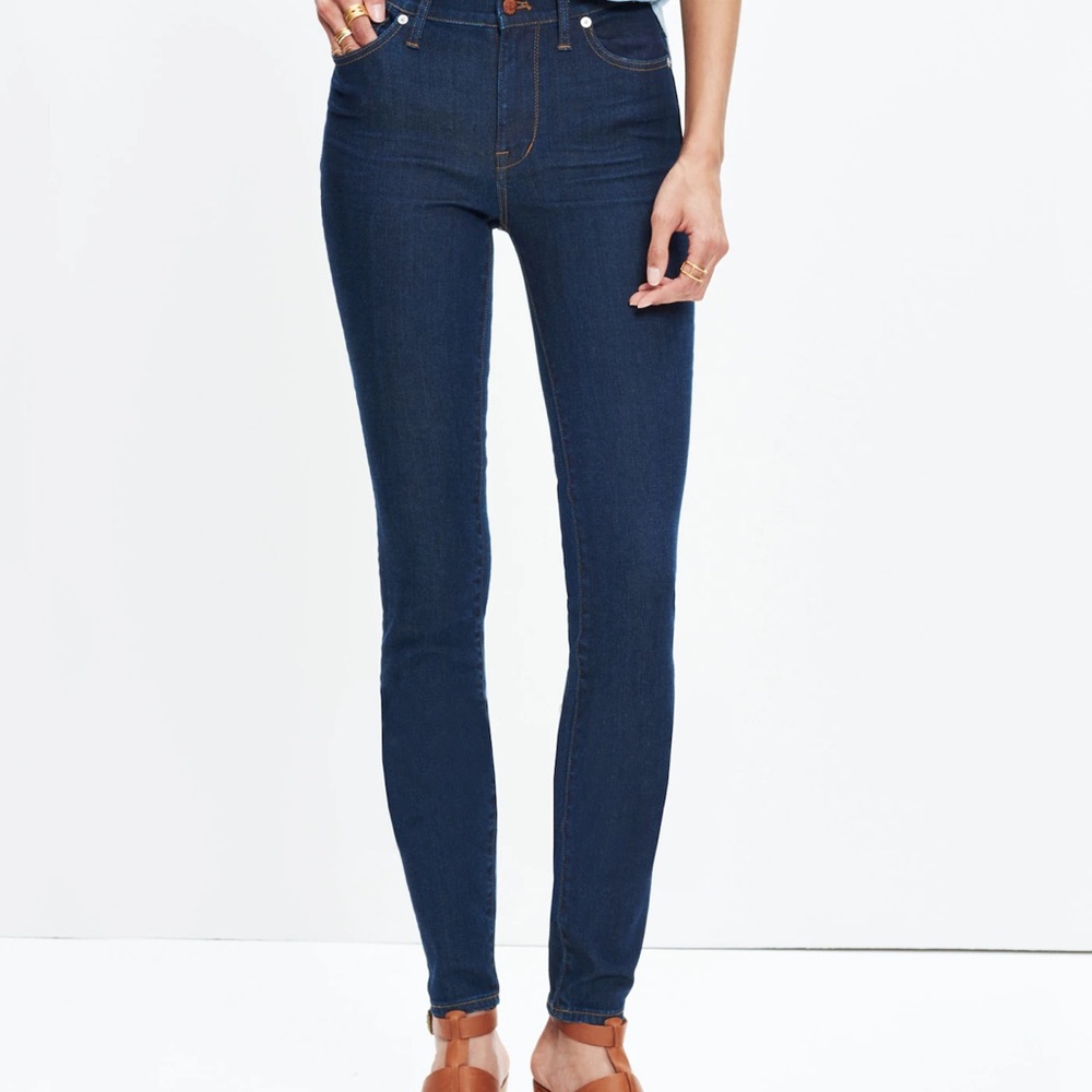 Madewell 9" High-Rise Skinny Jeans in Davis Wash